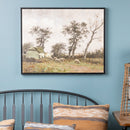 Melrose Framed Farm Canvas Wall Art 28"L, Rustic, Plastic