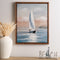 Melrose Framed Sailboat Print Wall Decor, Nautical, Modern, Wood
