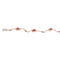 Melrose Glass Reflector Ornament String Garland 6.5"L
