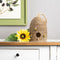 Melrose Hanging Bee Hive Bird House with Rope Accent 8.5"H