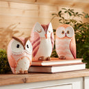 Melrose Terra Cotta Owl Decor (Set of 3)