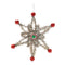Melrose Jeweled Tinsel Snowflake Ornament (Set of 12)