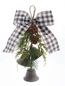 Melrose Pine and Bell Bow Drop (Set of 6)