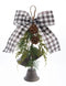 Melrose Pine and Bell Bow Drop (Set of 6)