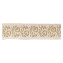 Melrose Ornate Embroidered Leaves Wired Ribbon 4" x 5 Yds.