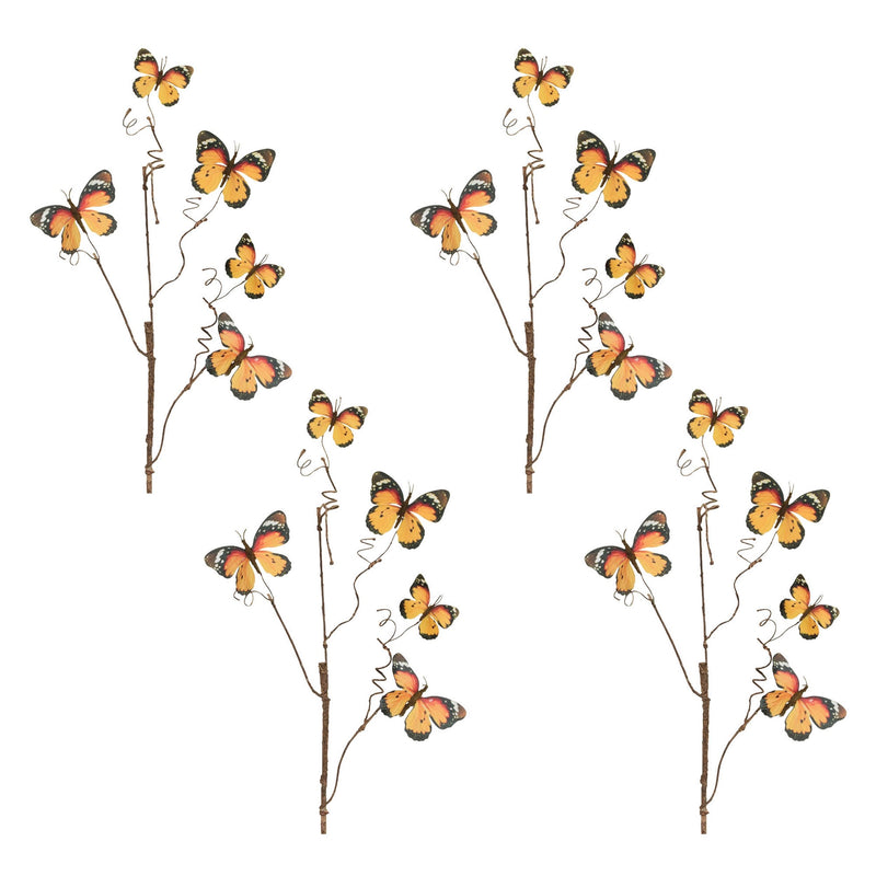 Melrose Butterfly Twig Spray (Set of 4)