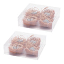 Melrose Twig Bird Nest with Eggs and Raffia (Set of 8)