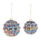 Melrose Iridescent Textured Glass Ornament (Set of 6)