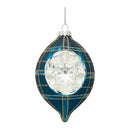 Melrose Plaid Glass Reflector Ornament (Set of 12)
