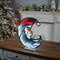 Melrose Santa Half Moon Ekkolight 17"H