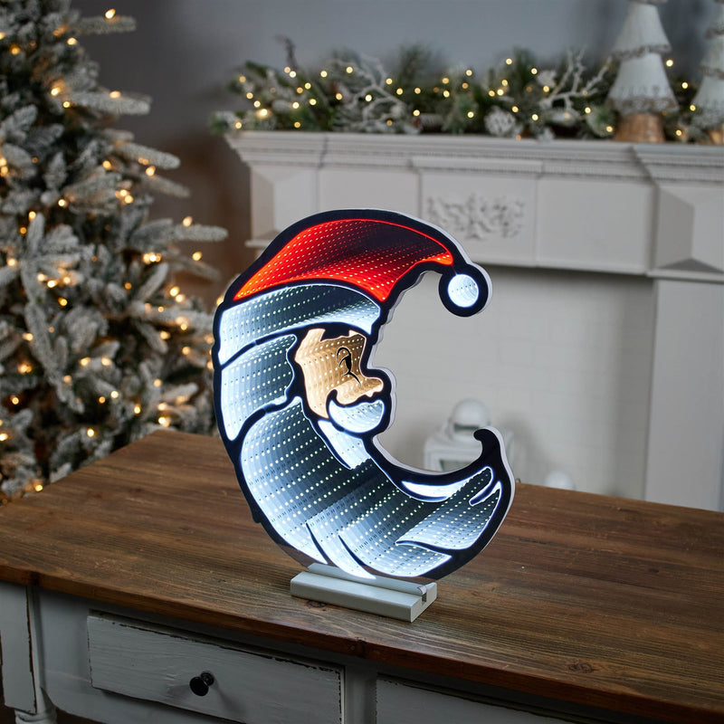 Melrose Santa Half Moon Ekkolight 17"H