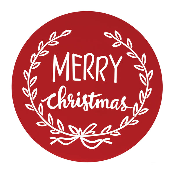 Melrose Cut Metal Merry Christmas Plaque 20"D
