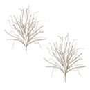 Melrose Glittered Pine Tinsel Branch (Set of 2)
