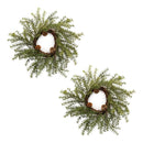 Melrose Winter Pine Wreath (Set of 2)