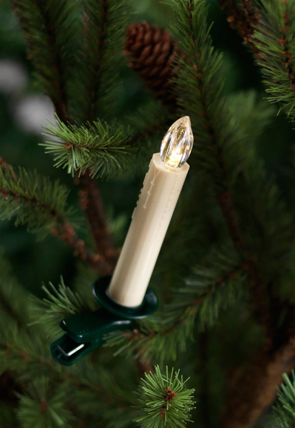 Melrose LED Clip on Tree Taper Candles with Remote (Set of 12)