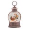 Melrose LED Santa in Sleigh Snow Globe 9"H