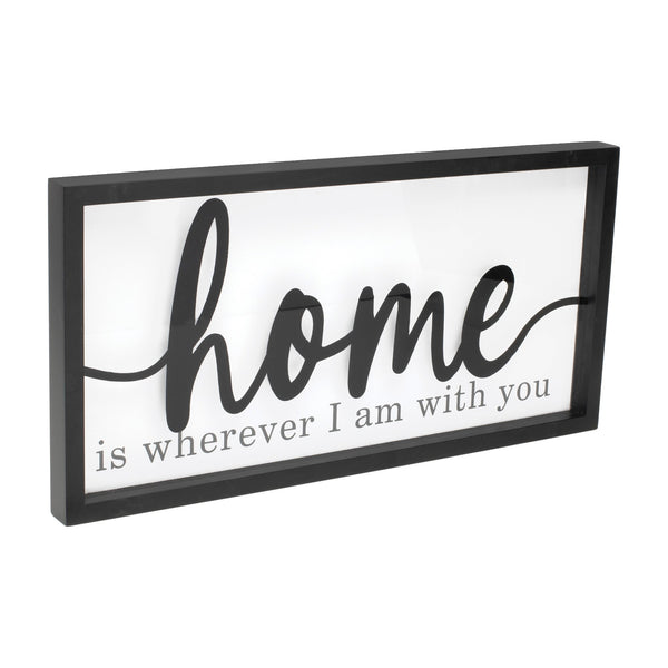 Melrose Home Sentiment Sign 23.5"L Wall Decor, Wood