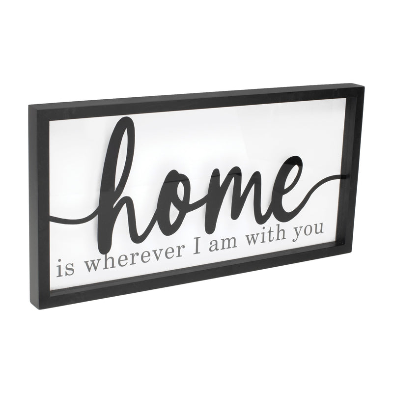 Melrose Home Sentiment Sign 23.5"L Wall Decor, Wood