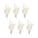 Melrose Ivory Silver Dollar Eucalyptus Leaf Spray (Set of 6)