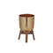 Melrose Round Metal Planter with Wooden Stand Set of 2 Planter