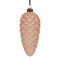 Melrose Frosted Glass Pinecone Drop Ornament (Set of 6)