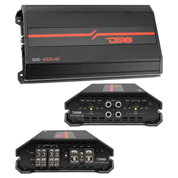 DS18 SXE-4000.4D/BK 4-Channel 1720W RMS Amplifier - Black