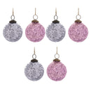 Melrose Distressed Glass Ball Ornament (Set of 6)
