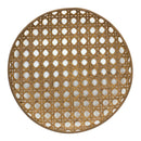 Melrose Large Round Bamboo Wooden Tray 26"D