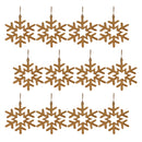 Melrose Gold Metal Snowflake Ornament (Set of 12)
