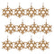 Melrose Gold Metal Snowflake Ornament (Set of 12)