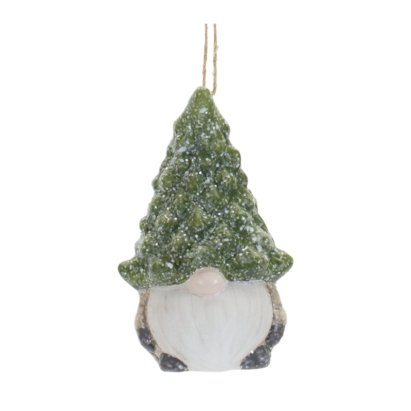 Melrose Terra Cotta Gnome with Pine Tree Hat Ornament (Set of 6)