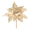 Melrose Beaded Poinsettia Flower Stem (Set of 6)
