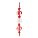 Melrose Striped Glass Mini Drop Ornaments – Set of 6