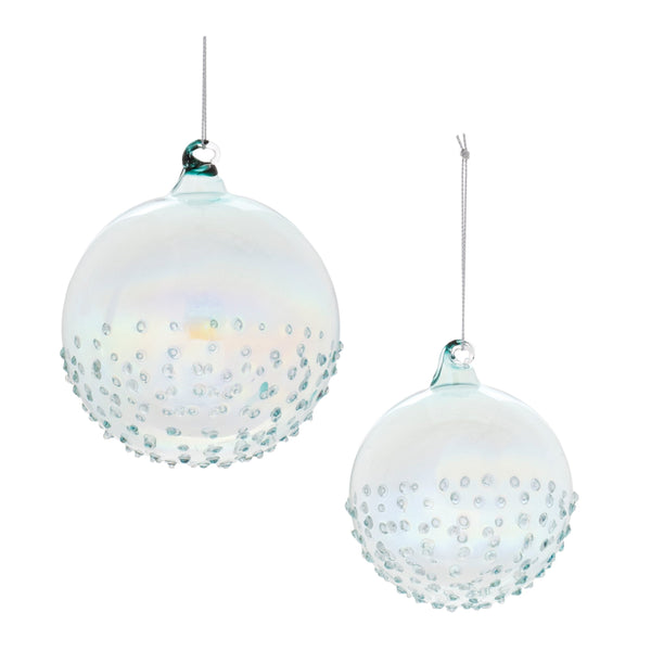Melrose Iridescent Glass Ball Ornament (Set of 12)