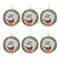 Melrose Seasons Greetings Cardinal Disc Ornament (Set of 6)