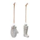 Melrose Glass Mitten and Stocking Ornament (Set of 12)