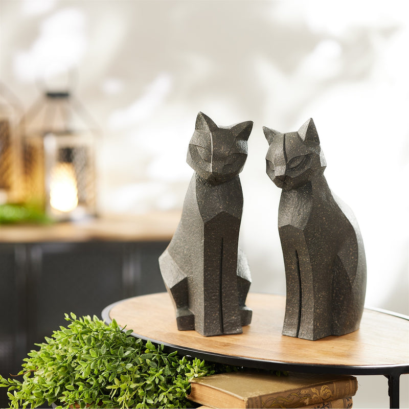 Melrose Modern Sitting Cat Statue (Set of 4)
