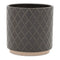 Melrose Ceramic Diamond Pattern Planter Set of 2 Planter, Ceramic