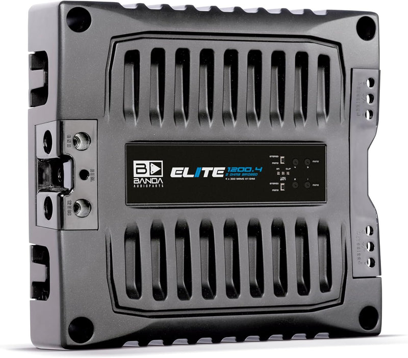 Banda Elite 1200.4 4 Channel 1200 Watts RMS 1 Ohm Stable Amplifier