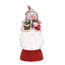Melrose LED Holiday Snowman Snow Globe (Set of 2)