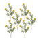 Melrose Yellow Flocked Protea Spray (Set of 6)