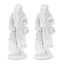 Melrose Glittered Santa Figurine (Set of 2)