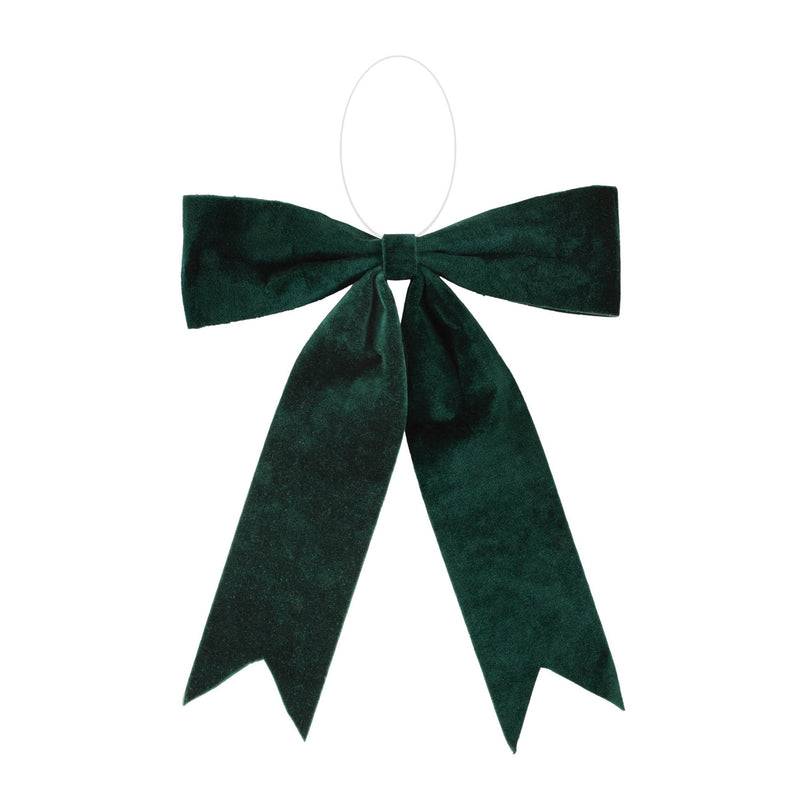 Melrose Emerald Green Holiday Bow (Set of 2)
