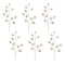Melrose Glittered Silver Pinecone Spray (Set of 6)