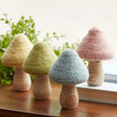 Melrose Felt Wood Mushroom Decor (Set of 24) Multi Home Accent Figurine