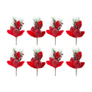Melrose Beaded Pomegranate and Pear Pine Pick (Set of 8)