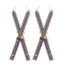 Melrose Wood Ski Ornament (Set of 2)