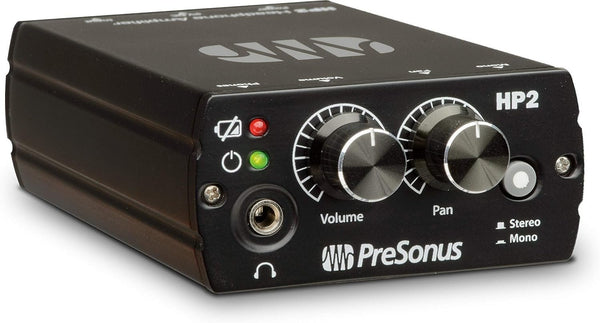 PreSonus HP2 Battery‑Powered Headphone Amp – Stereo/Mono – XLR Inputs – HP2
