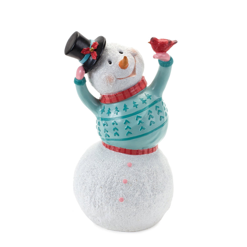 Melrose Whimsical Snowman Figurine (Set of 2)