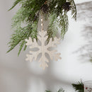 Melrose Traditional Wood Snowflake Ornament (Set of 12)